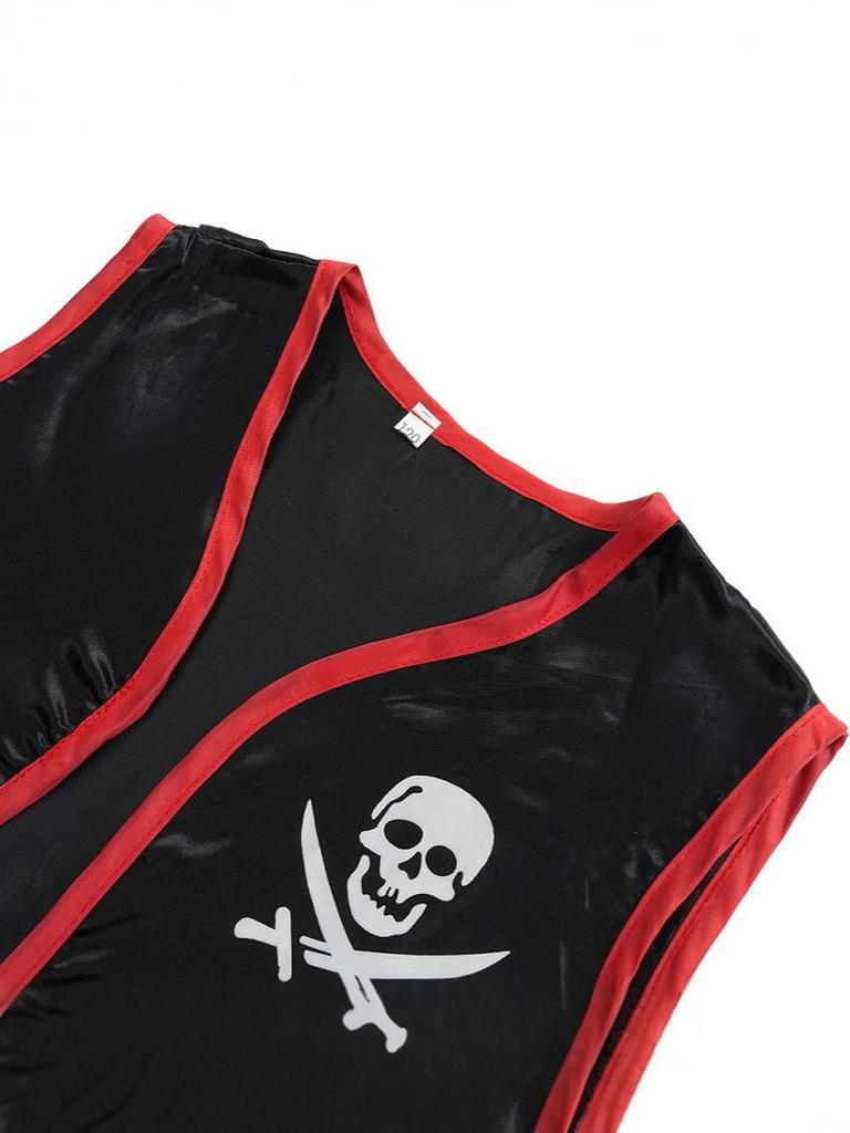 Europäisch-Amerikanisches Pirat Jack Sparrow Kinderkostümset: Ärmellose Weste