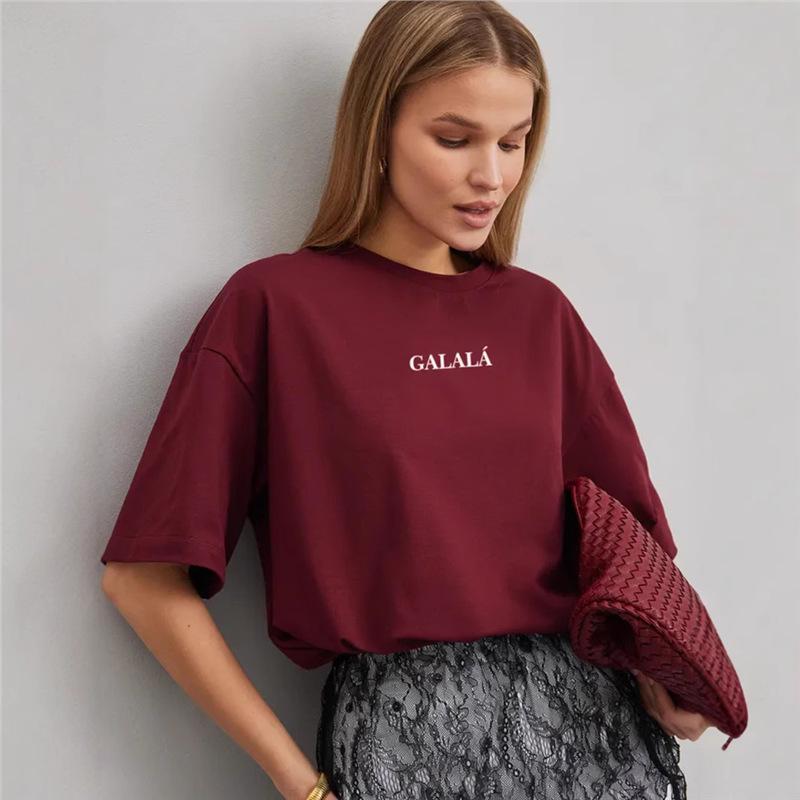 Trendy Oversized Retro Chic Short-Sleeve Top: European & American Style