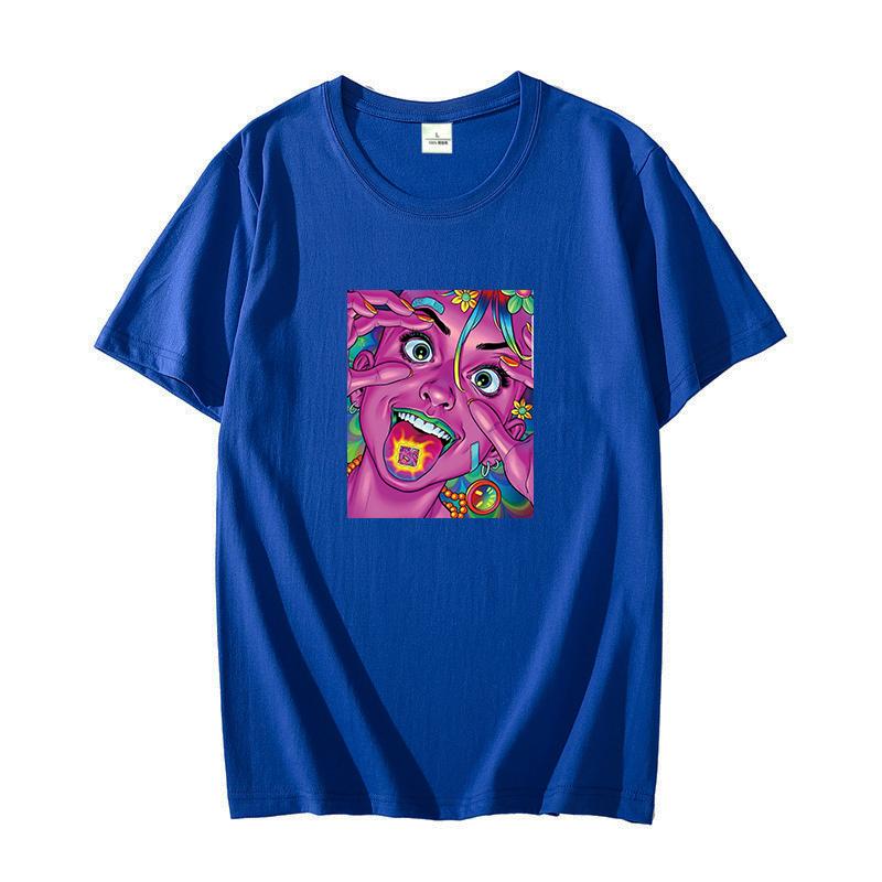 Psychedelic Trippy Sexy Female Lucid Dream Cotton Mens Tshirt Oversized Short Sleeve Tshirts Oneck Tshirt Mens Clothing