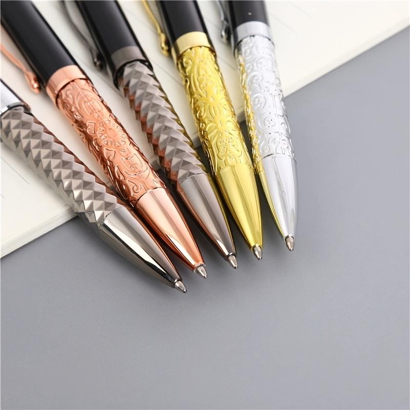 High Quality Metal Rotating Ballpoint Pen, Business Office 0.5mm Signature Pen, Smooth Writing
