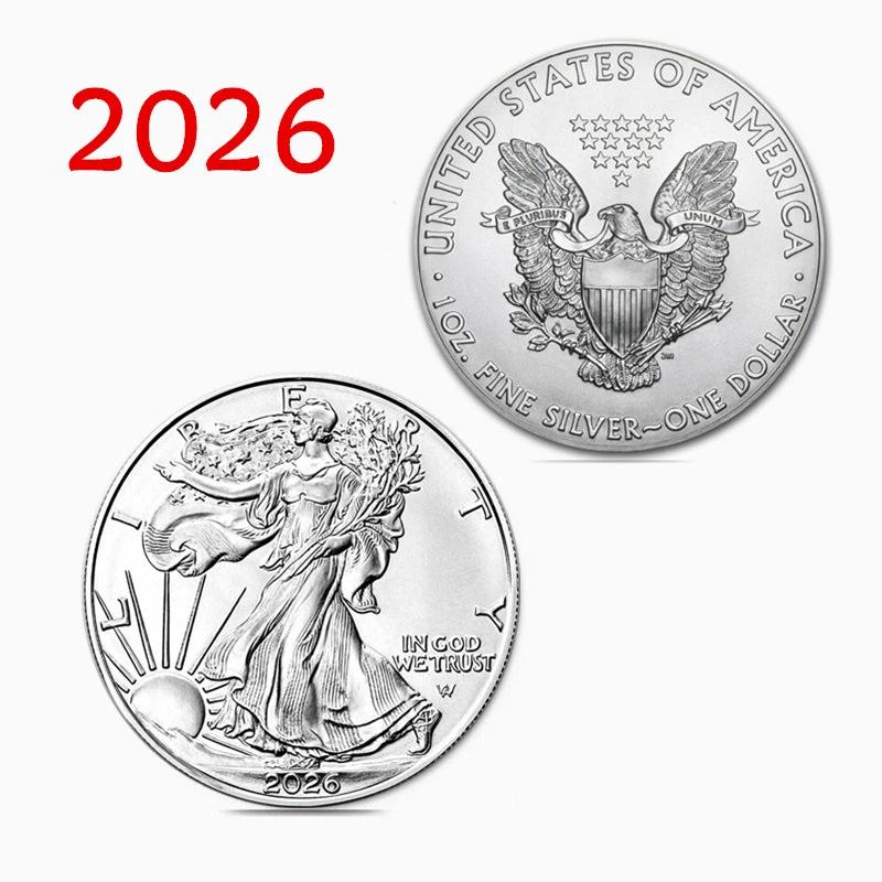 Vintage Liberty Eagle Commemorative Coin Alloy Replica Craft Coin, Collectible Souvenir Gift for Hobby Decoration