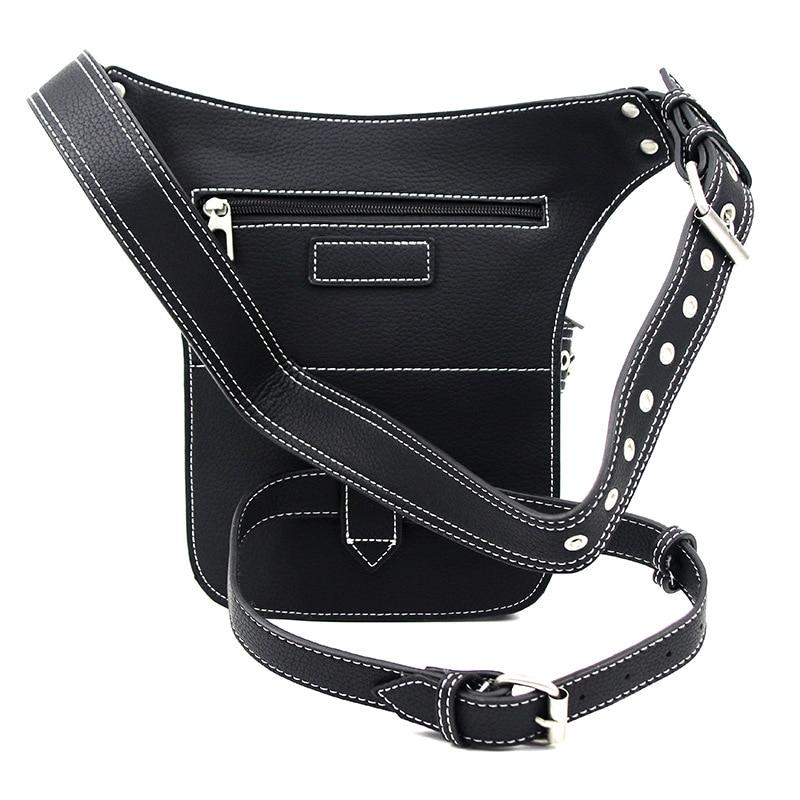 Marsupio da Donna Punk Retrò in PU di Alta Qualità Multifunzionale da Esterno per Moto & Biker Sacche per Cellulare KTY