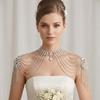 Luxurious Design Rhinestone Shoulder Necklace Shoulder Body Chain  Wedding Ceremony