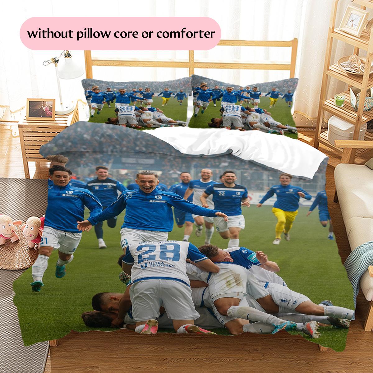 

Magdeburg team Pattern Bedding Home Decoration Birthday Gift (1 * duvet cover + 2 * pillowcase, without core) 135x200cm