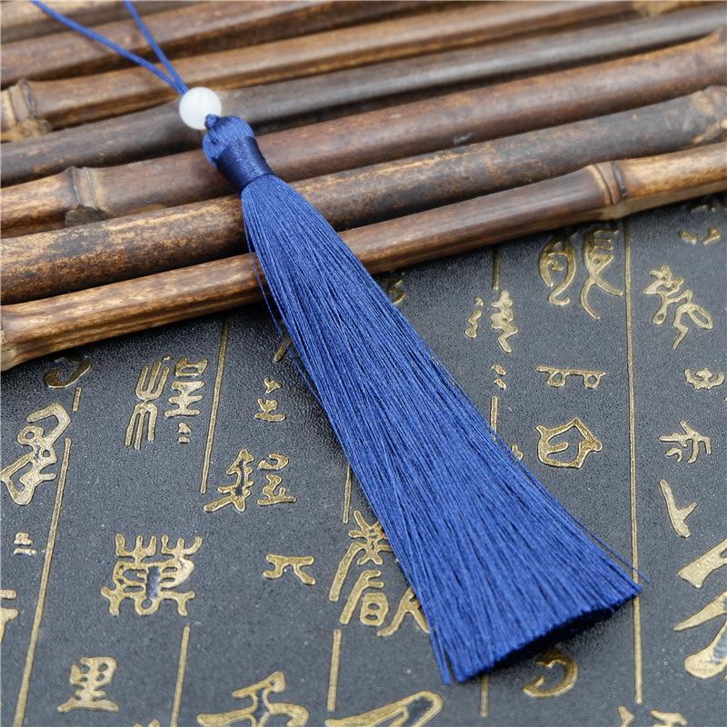 Make Sachet Fringed Ears Long 12Cm Ice Silk Hanging Ears Diy Fan Pendant Hanfu Fringed Accessories Pendant Antique Ears