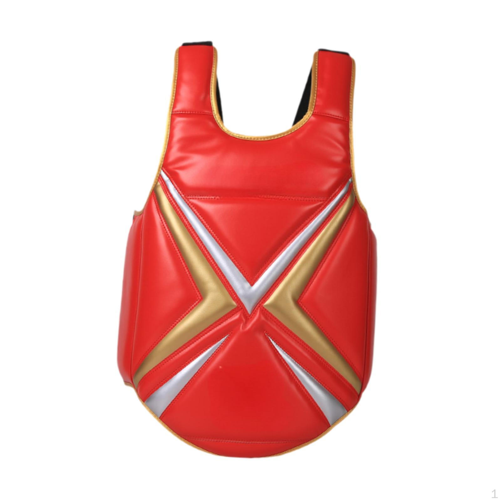 

Защитный щиток для груди для занятий каратэ с реберным щитком для спаррингов S красный