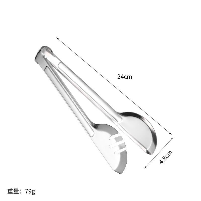 

Stainless Steel, Semi-circular, Full Circle, Self-service Western Restaurant, Food Clip, Kitchen Tool, Heat-resistant Bread Clip, Steak Clip 9 inch semi-round clip