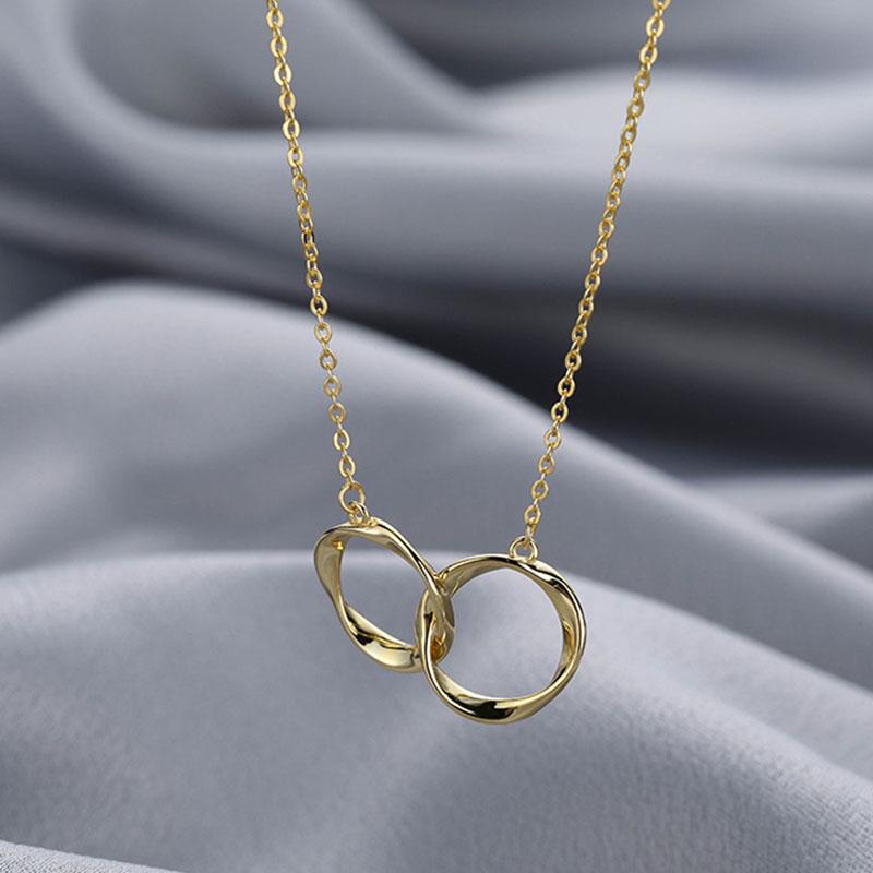 ANENJERY Нерегулярное круглое ожерелье, простое женское ожерелье-цепочка на ключицу, повседневные украшения