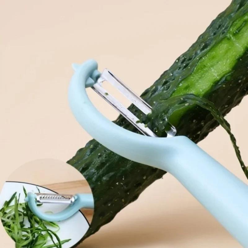 Stainless Steel Peeler Multifunction Vegetable Fruit Potato Pear Peel Scraping Silk Knife Anti Slip Handle Kitchen Gadgets
