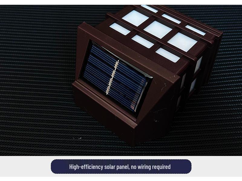 Solar Window Pane & Wall Lights - Waterproof Garden, Villa, Fence & Stair Lighting