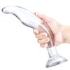Suction Cup Transparent Anal Plug Male Anal Expander Back Court Female Masturbation Device Crystal Anal Penis Adult Sex Toys