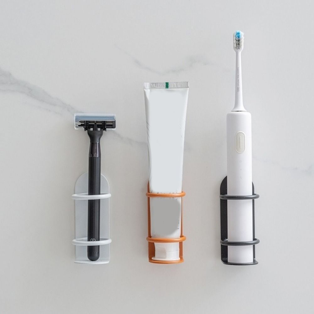 2Pcs Punch-Free Electric Toothbrush Holder Iron Toothbrush Stand Toothbrush Organizer  For Home