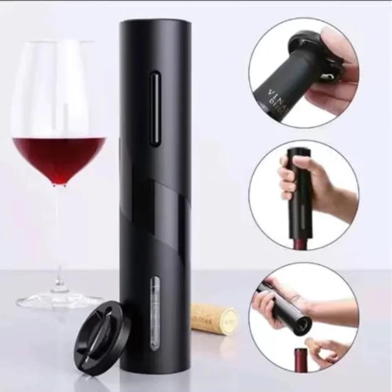 

Cordless Electric Corkscrew - Quick Charge Auto Wine Opener with LED Indicator, 30-Second One-Button Operation for Home/Bar Use