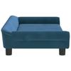 Vidaxl Sofa Dla Dzieci, Niebieska, 100X50X26 Cm, Aksamit