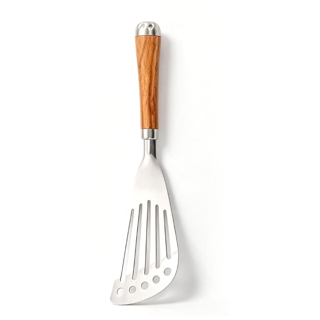 304 Stainless Steel Spatula Multifunctional Pie Turner Flipping Slotted Cast Iron Skillet Spatula for Kitchen Utensil