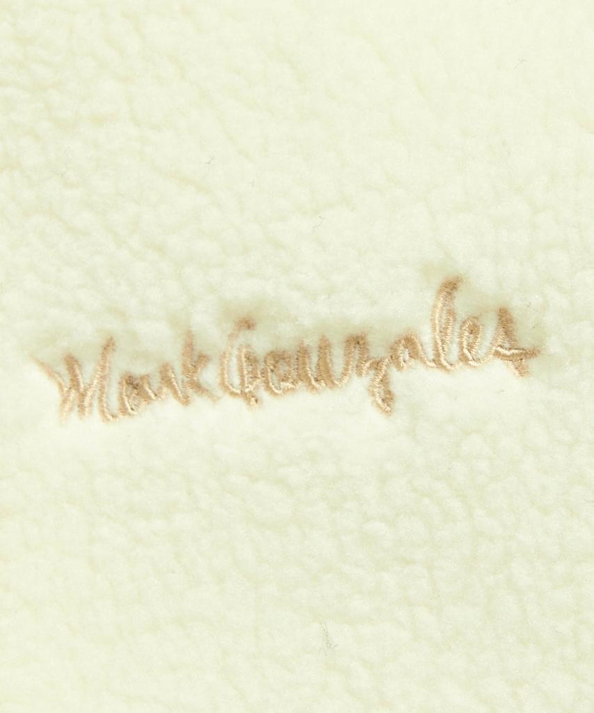 Mark Gonzales Signed Logo Sherpa Jacket - Ivory
