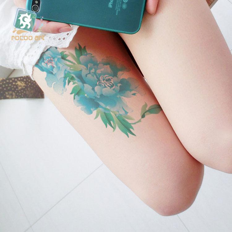 Ruicailong Pegatinas de Tatuaje de Brazo Floral 3D Impermeables para Mujer - Diseño Elegante y Sexy