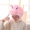Funny Cosplay Lovely Animal Pig Nose Head Cover Christmas Headwear Plush Hat Home Decor Ornament Costume Party Halloween Props