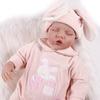 Life Like Twin Doll ClothBody Reborns Doll with Hand Painting Hair Soft Reborns Newborn Baby Doll Kids Sleep Toy 15.7''