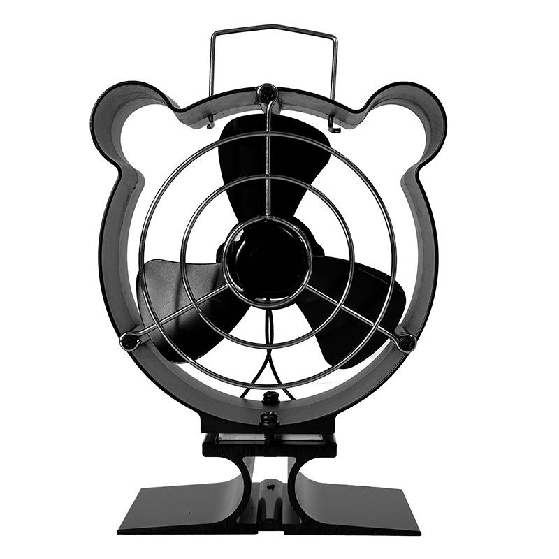 Blade Stove Fan Heat Powered Log Wood Burner Fireplace Fan Protective Cover Woodstove Fan Heater Efficient Heat Distribution