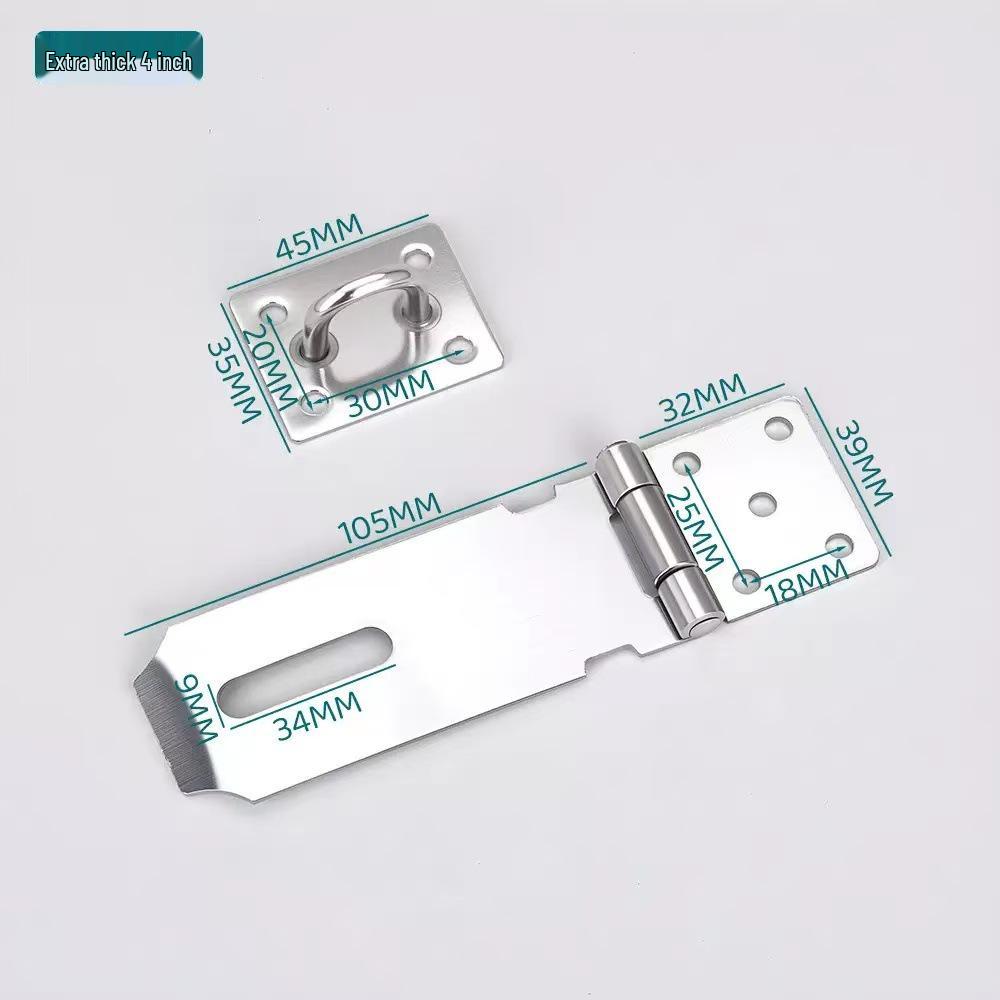 Heavy-Duty Stainless Steel Padlock Hasp for Anti-Theft Security