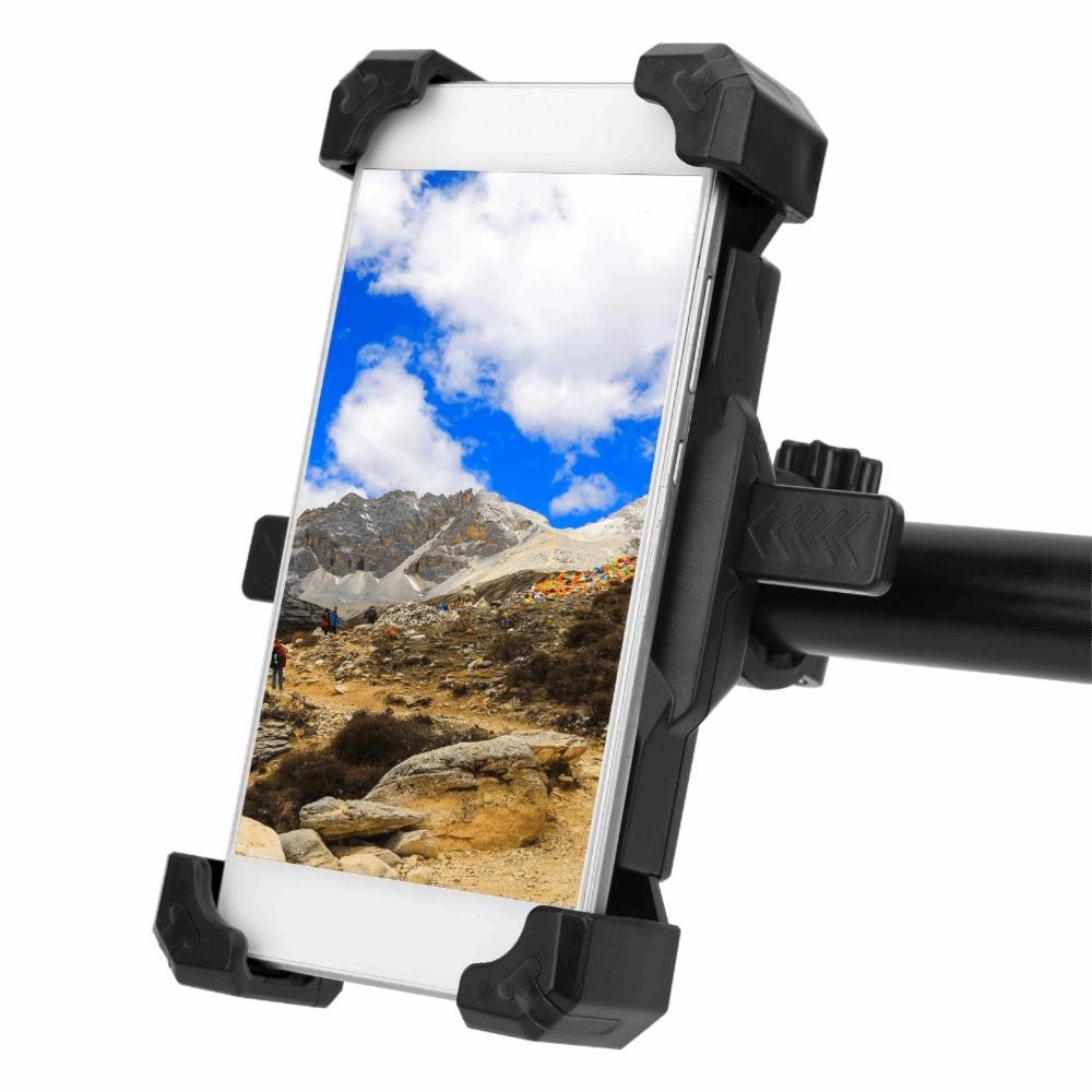 One Key Lock E-bike Phone Mount Fits 3.5-6.8 Inches Cycling Navigation Bracket  Bike Handlebar