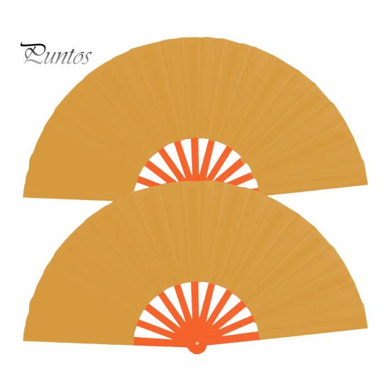 2ks jednobarevný skládací ventilátor kung-fu pódiový taneční výkon velký ruční ventilátor přenosný lehký letní chladicí ventilátor dekorace párty příslušenství