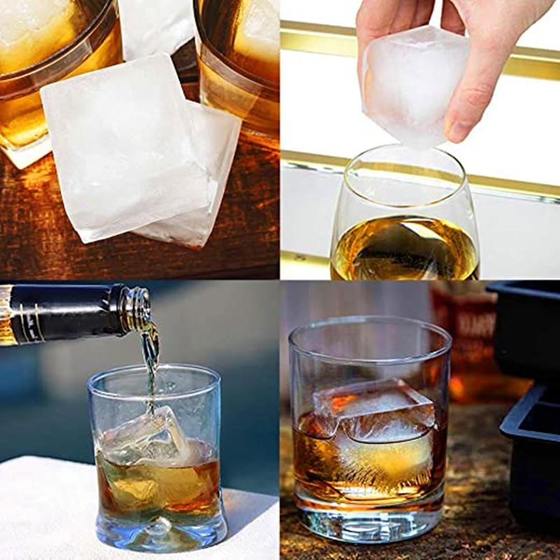 Perfect Ice Cube Silicone Cube Maker Form Cake Pudding Chocolate Molds Easy to Remove Ice Trays Fade Resistant 6