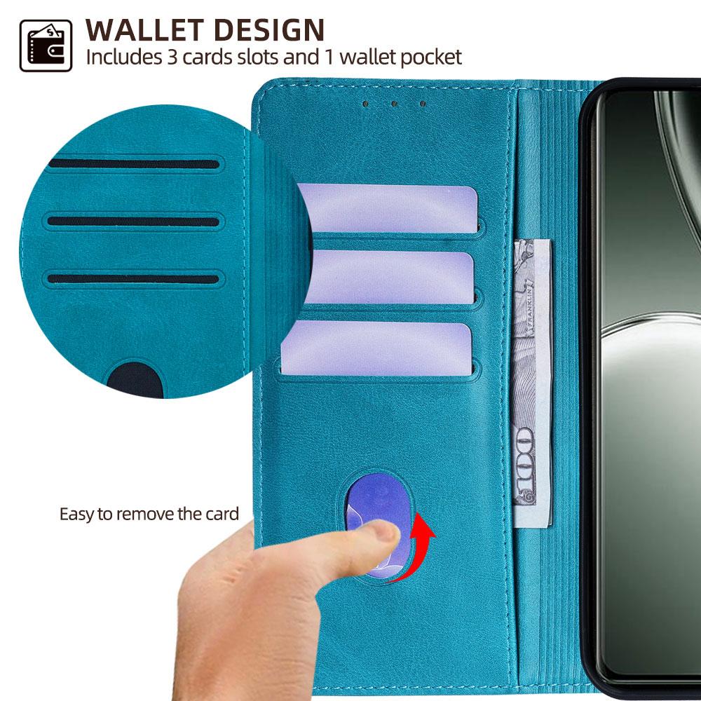 Klasický nárazuvzdorný peněženkový ochranný kryt pro pro Realme GT 6 6T 5G Magnetické vyklápěcí kožené pouzdro knížkového typu s držákem na karty Funda