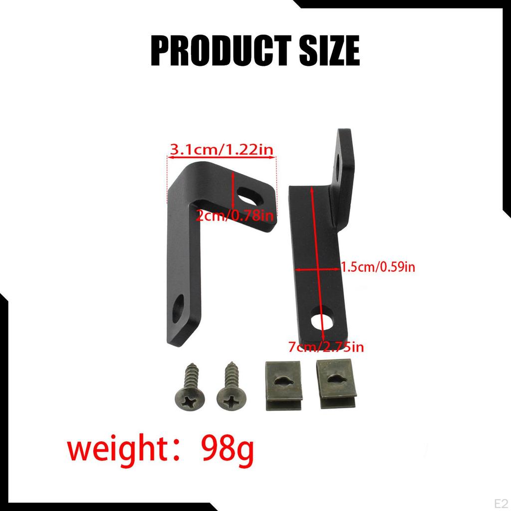 2x Fog Lamp Brackets Motorcycle Bracket Iron Easy Installation Spare Parts for Pcx125/150 2018-2026