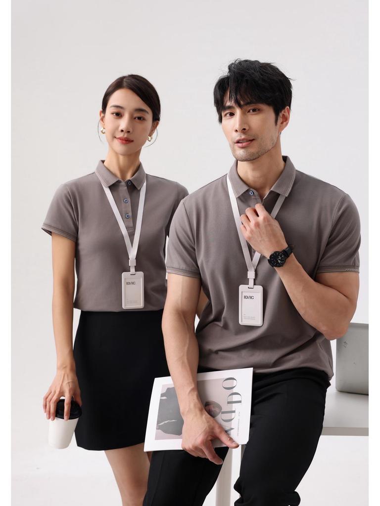 Custom Unisex 50s Sea Island Cotton Polo Shirt - Summer Style Short Sleeve Lapel T-shirt