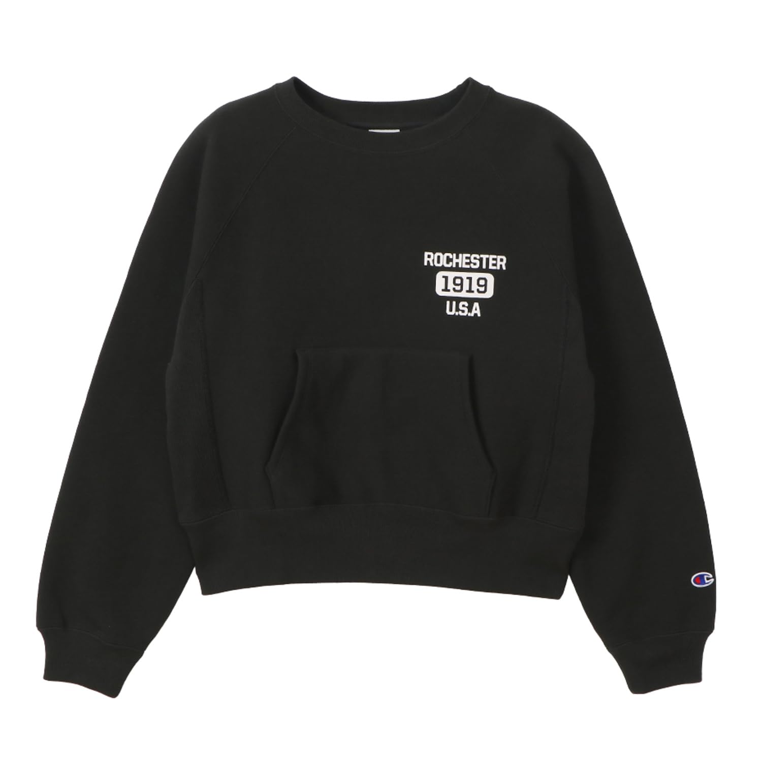 

Свитшот с длинным рукавом Champion Reverse Weave с круглым вырезом, цвет Off Black, женский, с флисовой подкладкой (CW-A005)