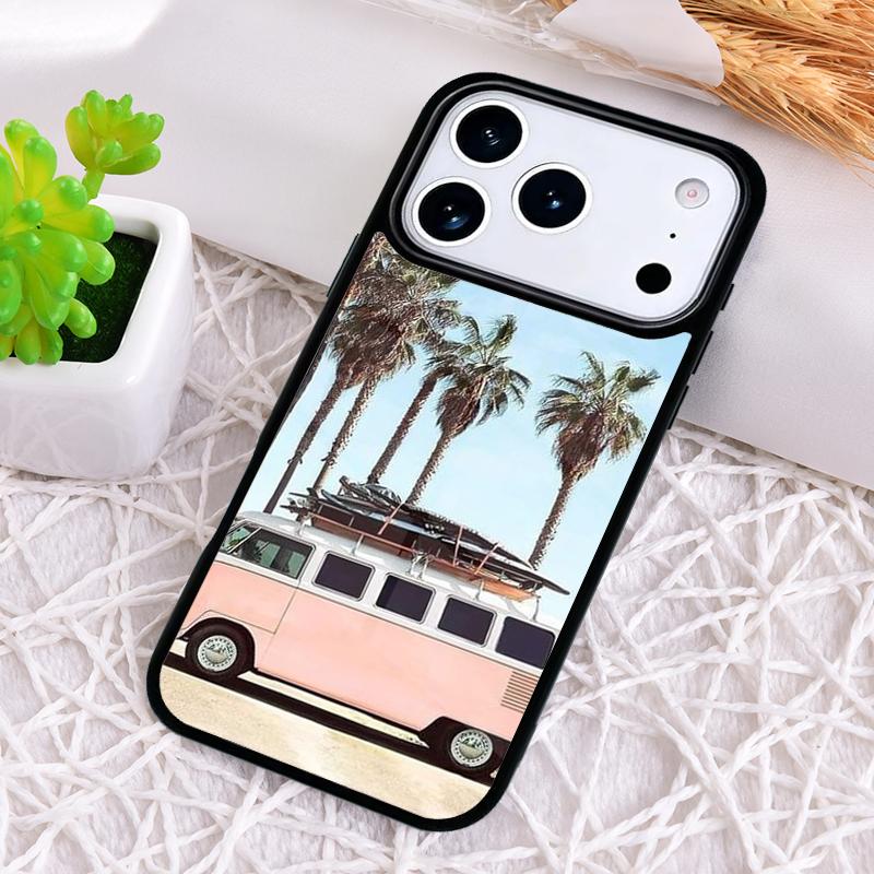 

Combi Van Surf Phone Case for iPhone 17 Air 16 15 11 12 14 13 Pro Max Shockproof Cover iPhone 16 Pro