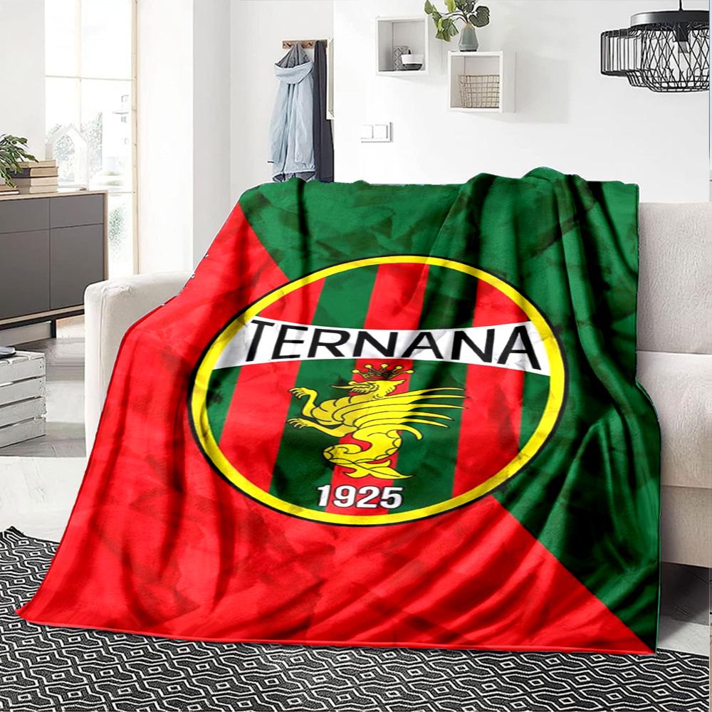 Ternana Calcio Print Flannel Blanket High Quality Warm Comfortable Cover for All Seasons Perfect for Gifts Home Decor