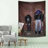 2-Person Posing Street Vibe Tapestry 1 Pc Background Cloth Wall Decor Hanging Tapestry Suitable For Living Room Bedroom Decor