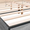 Bed Frame Grey Sonoma 120 x 190 cm Particleboard and Metal