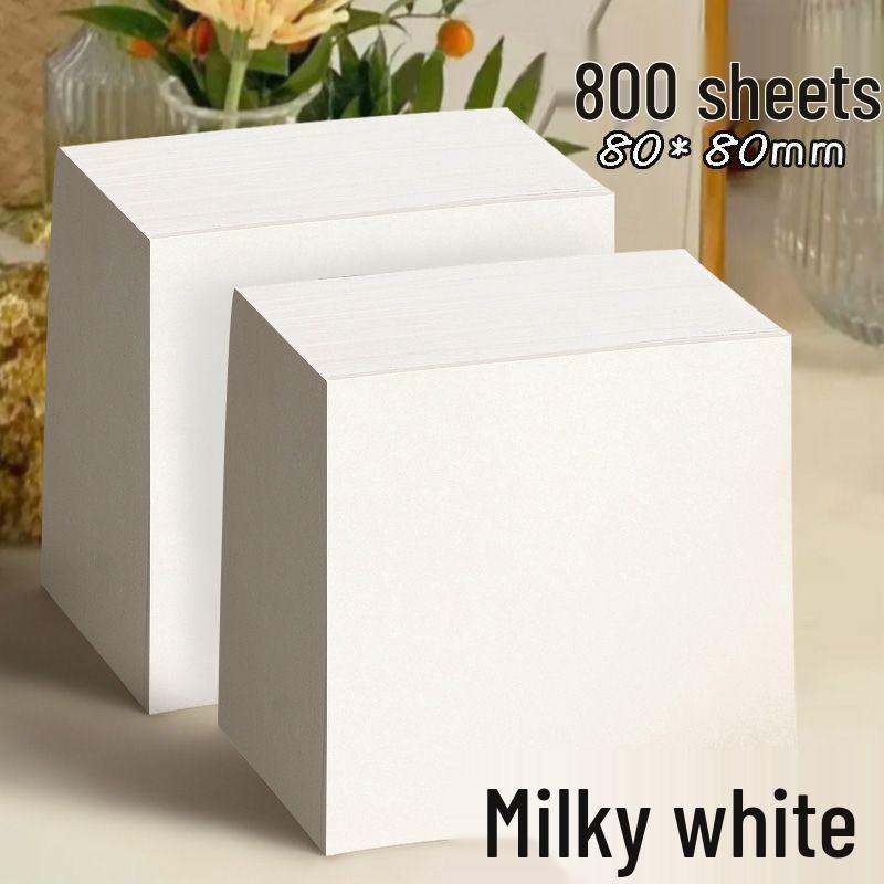 Muji Style Small Square Extra Thick Tearable Blank Notepad