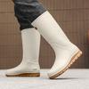 German Fashion Tall Rain Shoes Men's Bundle Waterproof Shoes Non-slip Water Boots Rubber Shoes Car Wash Outdoor Fishing Long Rain Boots