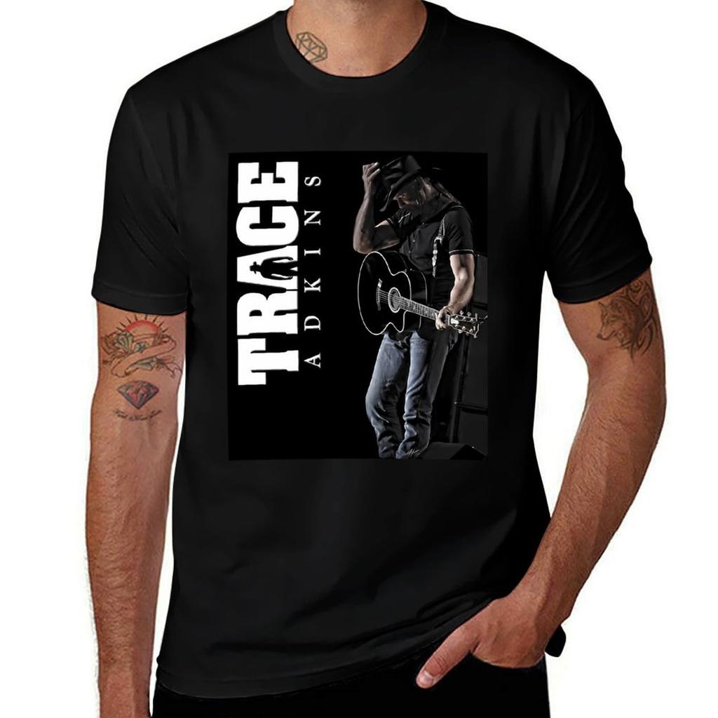 Trace Guitar Music Band Adkins Logo Tshirt Work Style Casual Tshirt