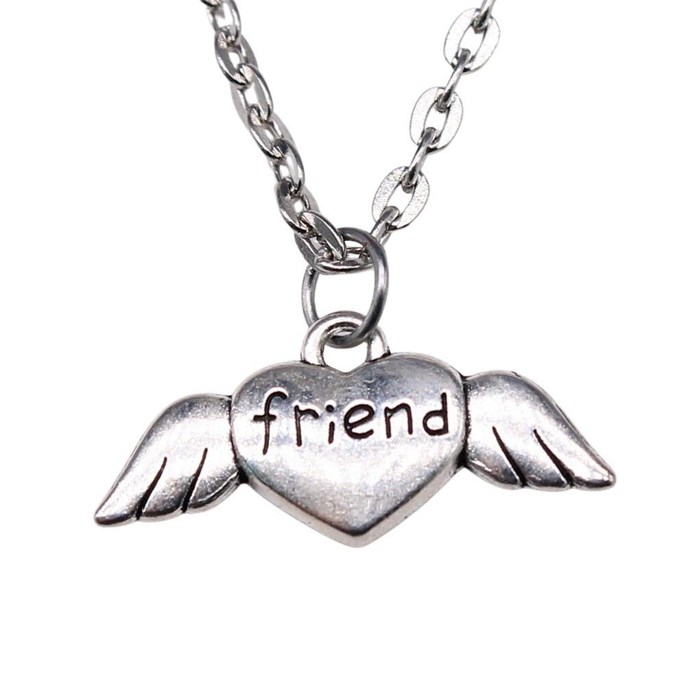 I Love Football Charm Necklace Heart Sports Fan Pendant For Soccer Lovers Casual Jewelry 43cm Chain