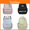 Zaino scolastico giovanile in nylon a pois con spallacci traspiranti ad ammortizzazione d'aria per studenti delle scuole medie