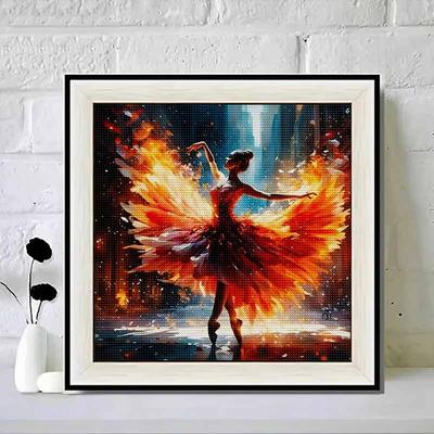 Neu eingetroffen 5D DIY Vollkreis Diamantmalerei „Tanz“ Stickerei Kreuzstich Heimdekoration Geschenk