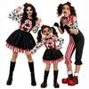 Costum Halloween Părinte-Copil Clown Suflet Frânt Cosplay Costum Petrecere de Sărbătoare Costum Spectacol Ziua Copiilor