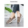 Women's Summer New Thick Soled Woven Fabric Shoes, Casual One Foot Sponge Shoes