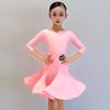 Abbigliamento da Allenamento Latino per Ragazze Vestito da Ballo da Sala Costume da Competizione Bambini Salsa Abbigliamento da Pratica Ballroom Colorato
