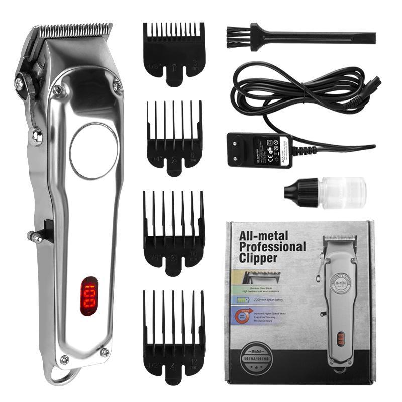 Best-Selling Universal Electric Hair Clipper with Adjustable Digital Display and Oil Head Carving Function