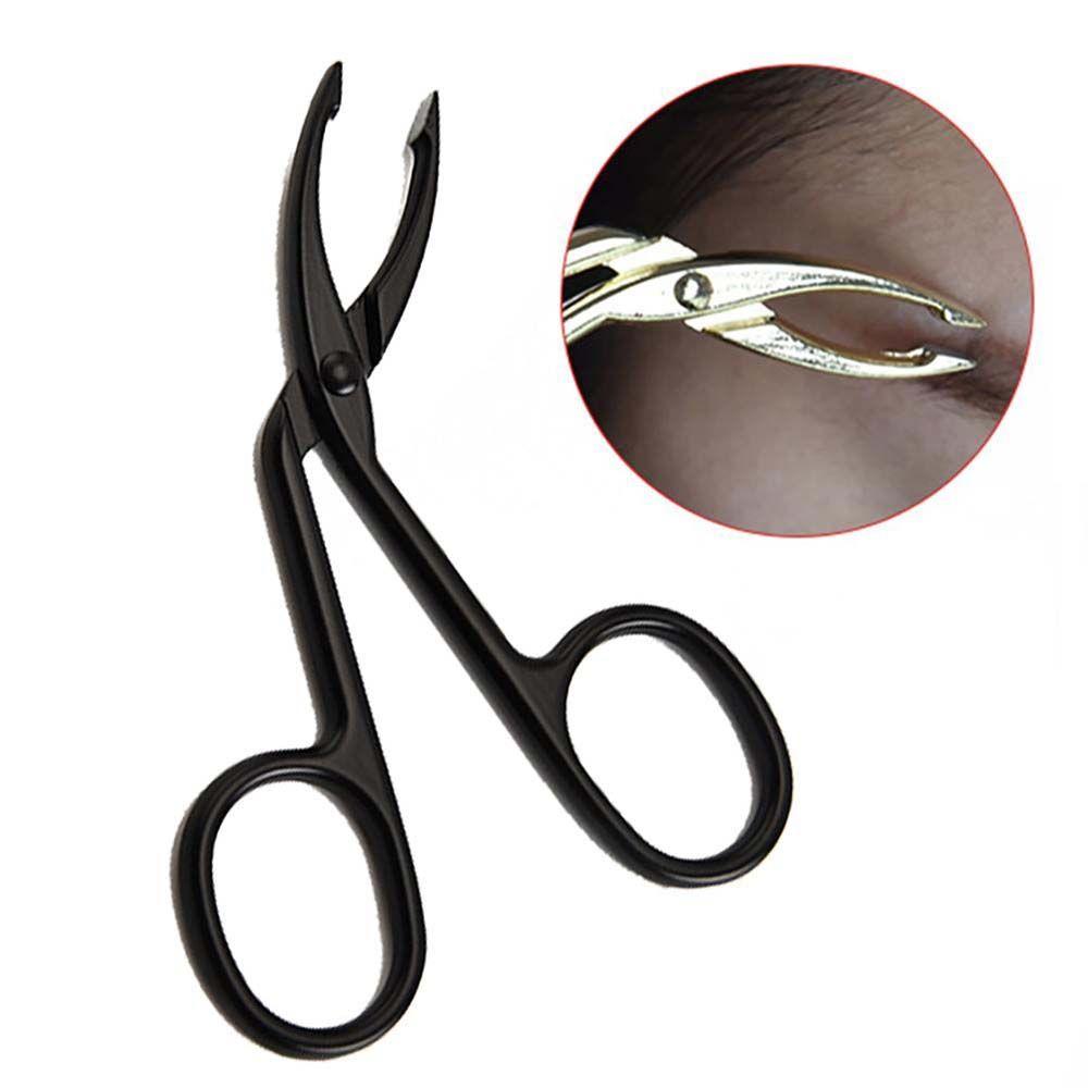 Accessories Straight Pointed Beauty Tools Elbow Hairs Puller Tweezers Clip Scissors Eyebrow Pliers