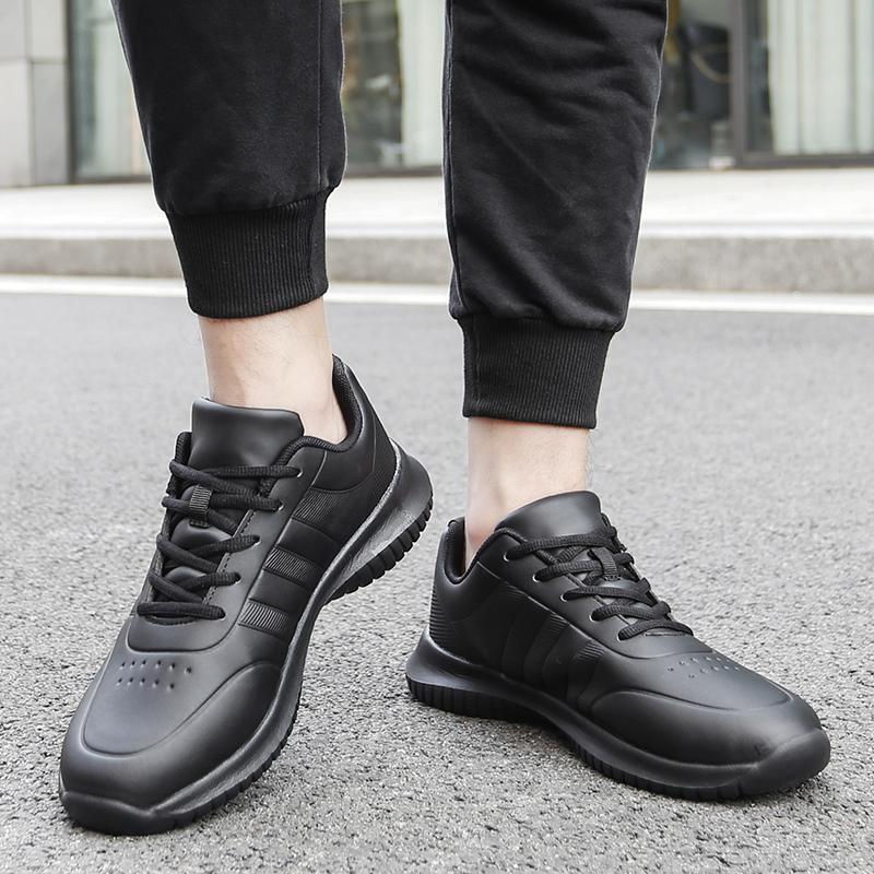 Chef shoes four season soft-sole anti-slip oil-proof waterproof portable kitchen work shoes fashion plus size casual men's shoes