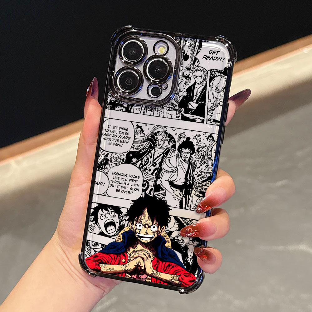 Anime O-One Pieces Shanks Soft Funda For iPhone 17 Pro 16 15 14 13 12 11 Pro Max Case 17 Plus 17E 16E 17Air Silicone Phone Cover
