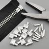 20-Piece Set Premium Metal Zipper Heads Durable Smooth for DIY Clothing Luggage Repair
